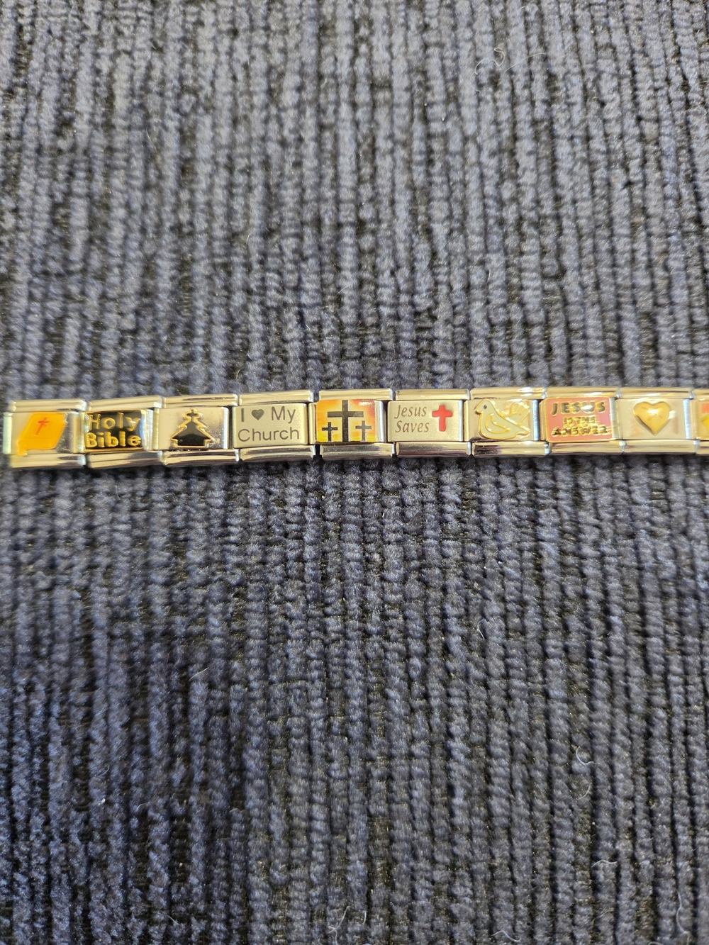 Italian Charm Religious Jesus First Bracelet NEW - Picture 2 of 3